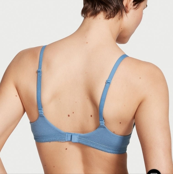 Victoria Secret- Love Cloud  Wireless T-Shirt Bra-32DDD & Matching Thong-XS - Picture 7 of 13